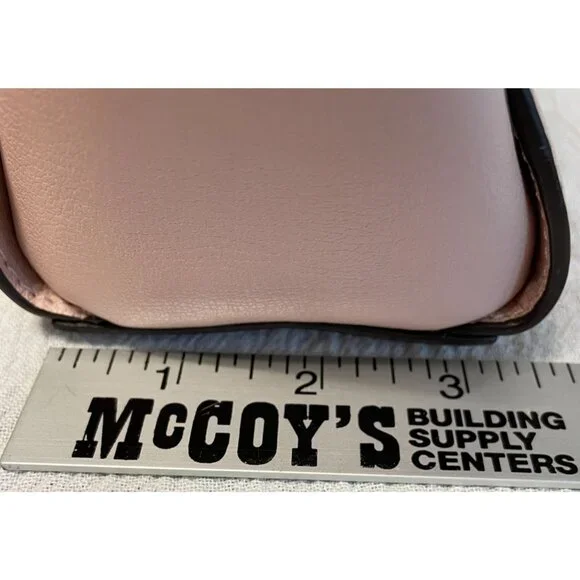 Authentic Michael Kors small pink leather purse satchel crossbody bag chain